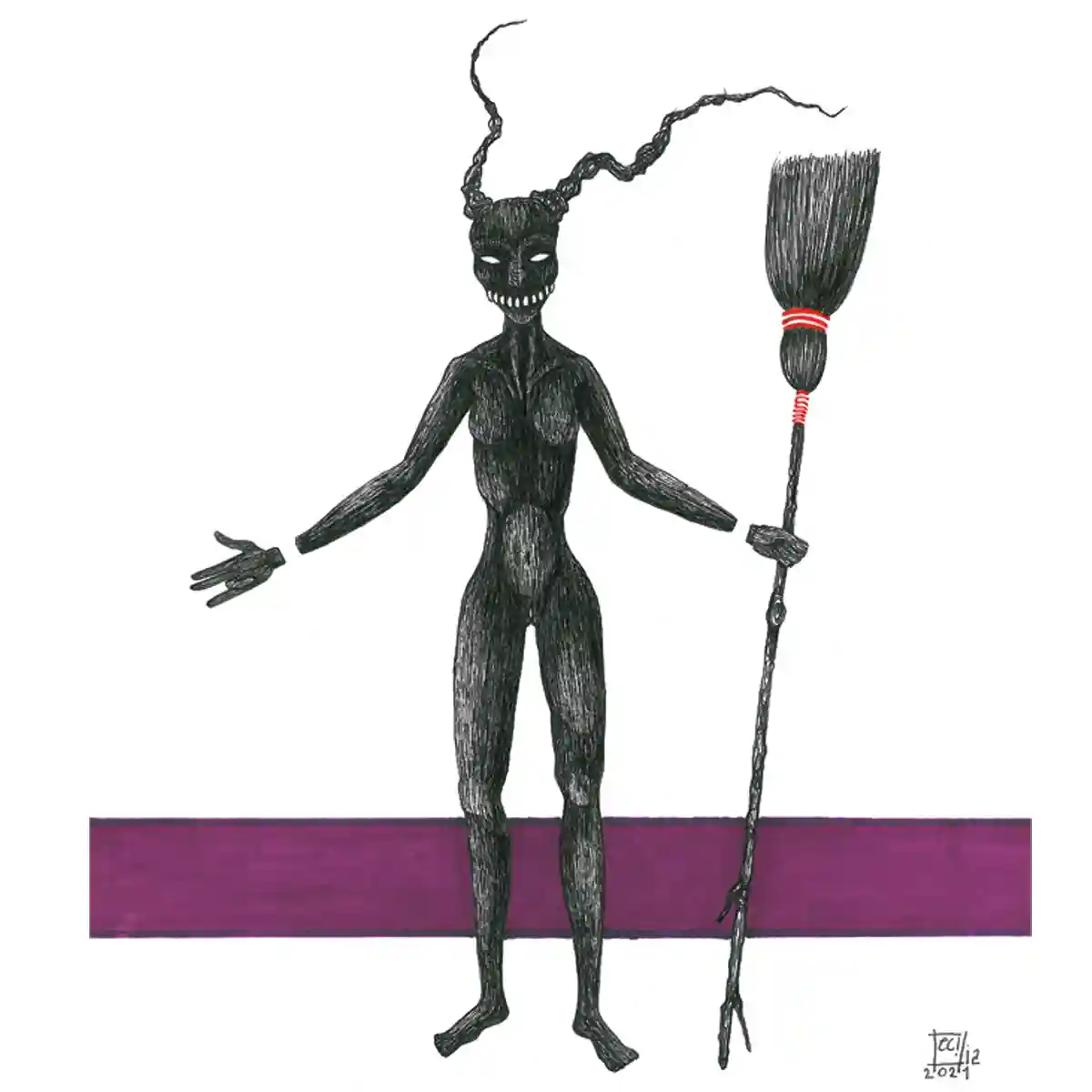 Untitled Witch 1 details